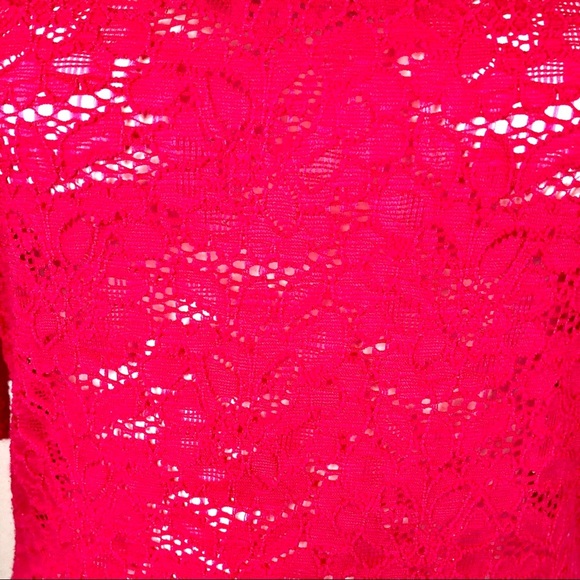 Express Lace Pink Top - Size M - Picture 4 of 8